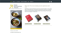 Desktop Screenshot of foodeducationtrust.com