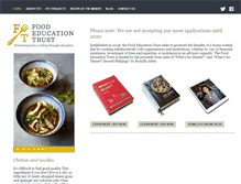 Tablet Screenshot of foodeducationtrust.com